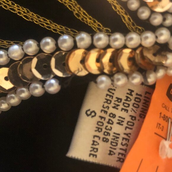 VINTAGE Laurence Kazar silk/beaded formal top sz S - Picture 12 of 13